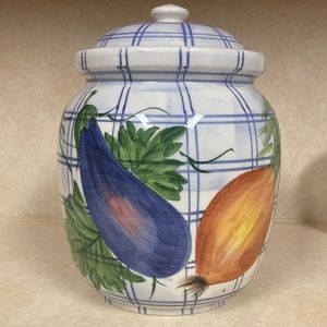 ITALY’S “NEIMAN MARCUS” EXCLUSIVE HAND PAINTED & NUMBERED CANISTER MADE IN ITALY